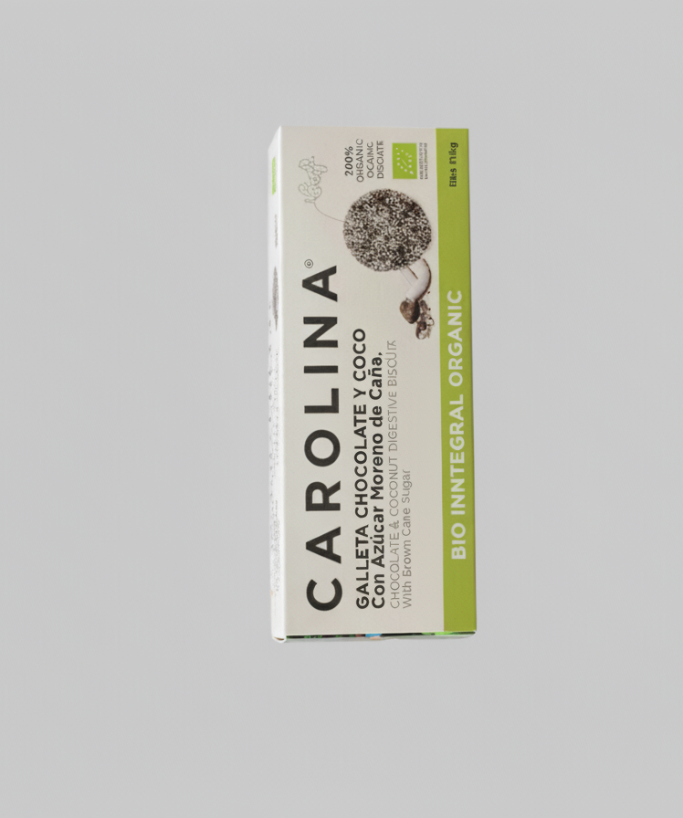 Galletas Bio Integral Digestive con Chocolate & Coco. Vegana