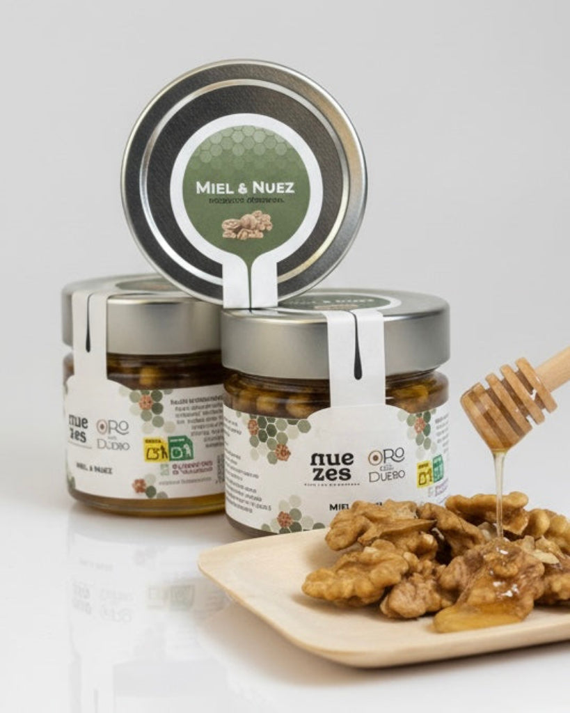 Miel artesanal con nueces, Oro del Duero.