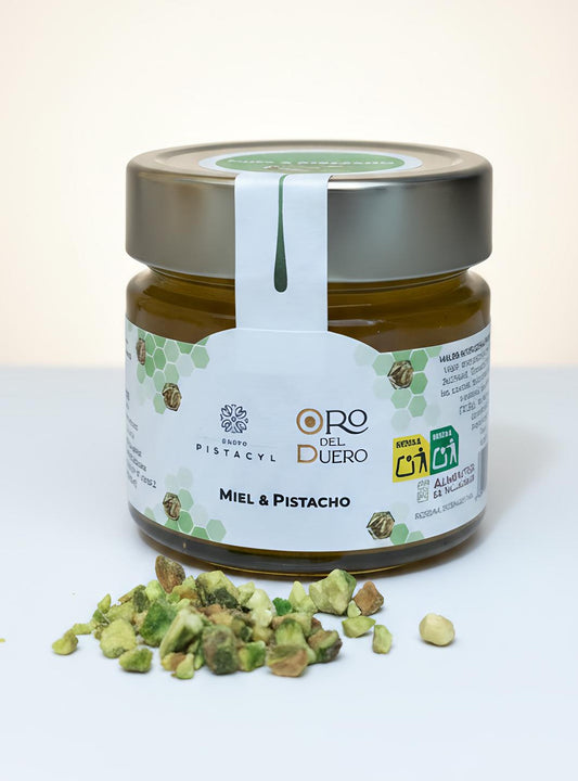 Miel artesanal con pistacho, Oro del Duero.