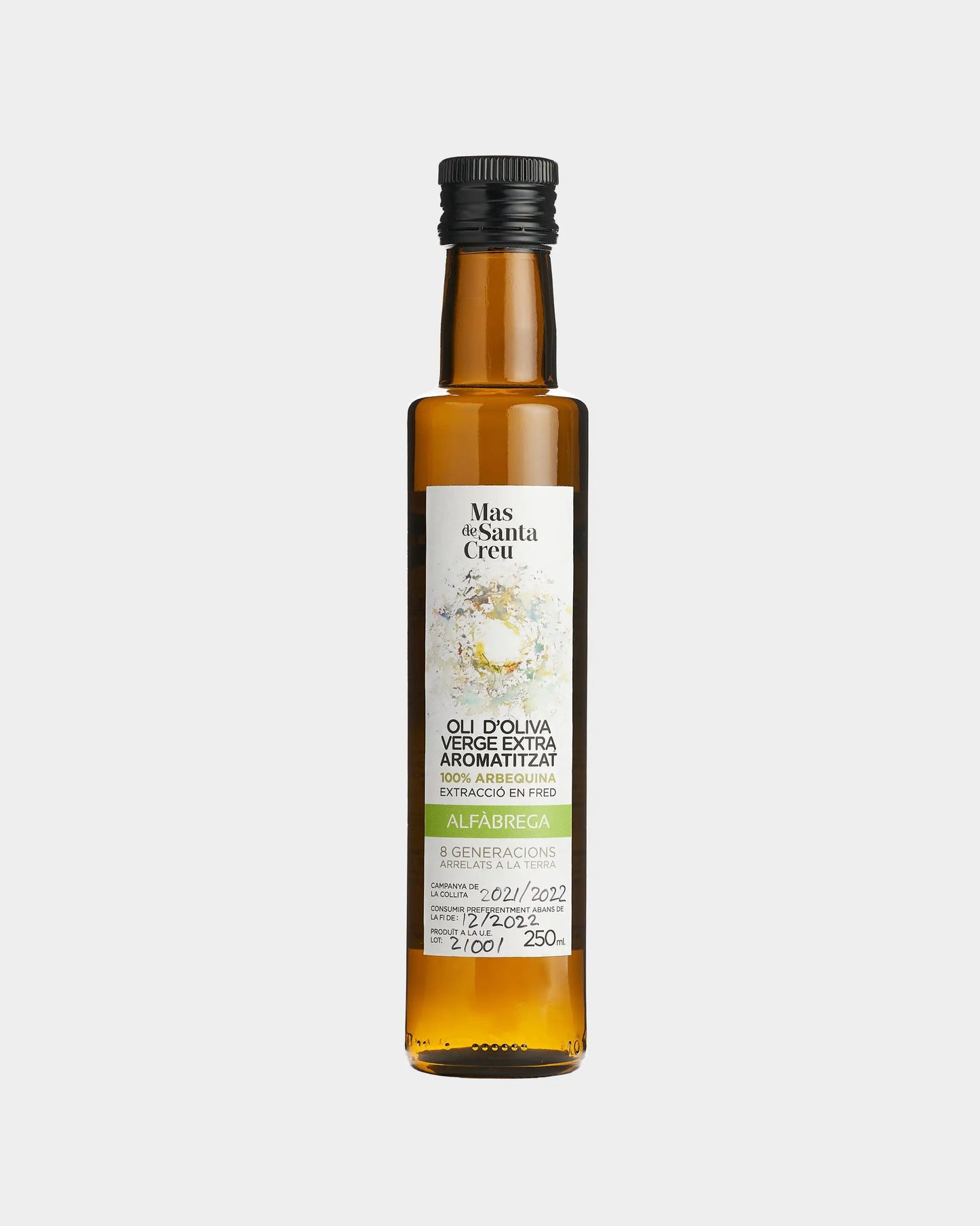 Aceite de Oliva Virgen Extra Arbequina Ecológico Aromatizado de Albahaca - 250ml