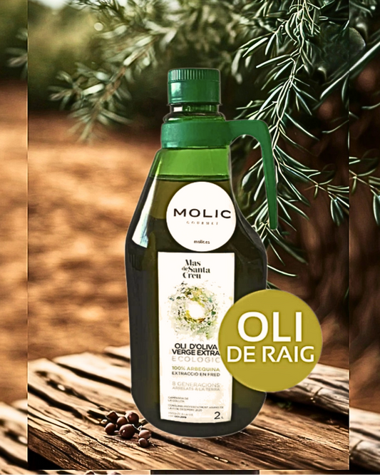 Aceite Arbequina Virgen Extra Ecológico 100% 2L VERSIÓN "OLI DE RAIG" (Temporal)